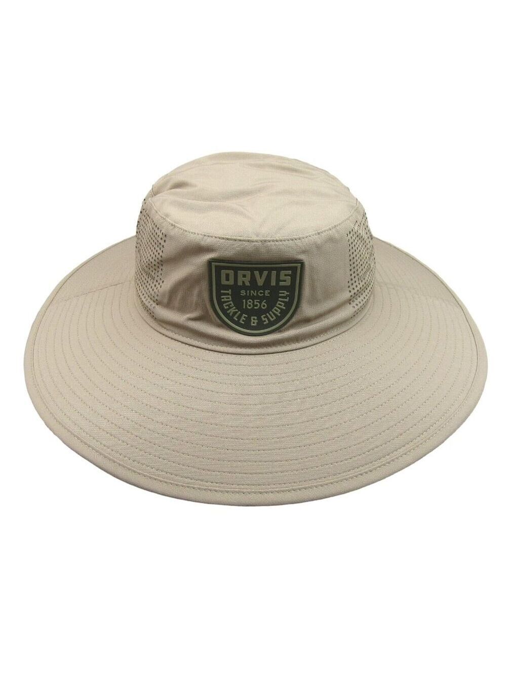 Orvis Wide-Brim Performance Sun Hat Khaki Beige One Size Fit NEW